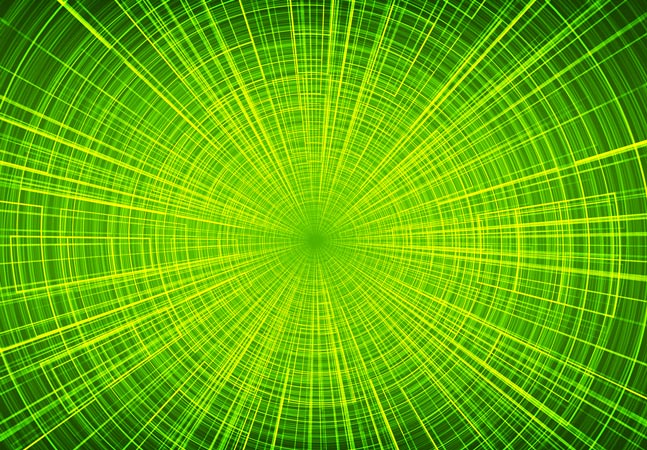 Green Spiral Graphic